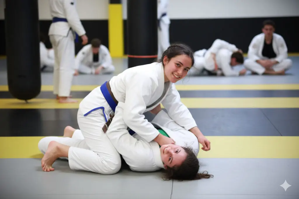 teens in Glendora BJJ class improving focus, discipline, and listening skills through martial arts training